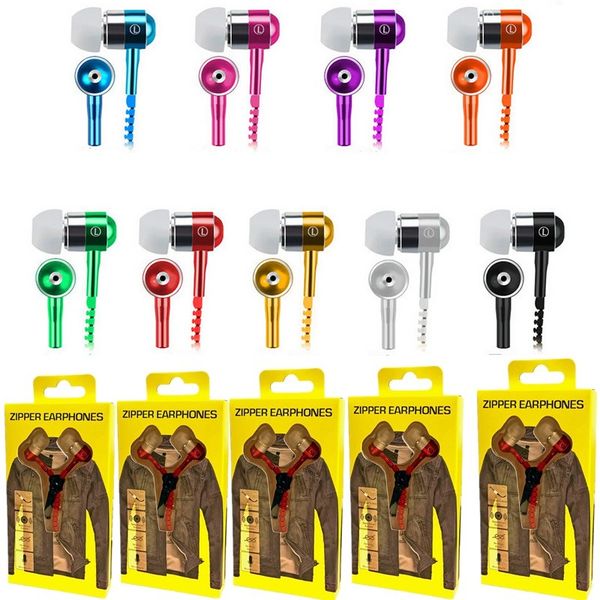 Earphone Zipper Headset 3.5MM Jack Bass Earbuds In-Ear Zip Headphone for Iphone Samsung Phone PC MID Ipod MP3 MP4 Player with package
Earphone Zipper Headset 3.5MM Jack Bass Earbuds In-Ear Zip Headphone for Iphone Samsung Phone PC MID Ipod MP3 MP4 Player with package