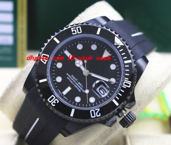 luxury wristwatch 116610 rubber bracelet coating ceramic bezel black dial 40mm mechanical men watches new arrival, Slivery;brown
luxury wristwatch 116610 rubber bracelet coating ceramic bezel black dial 40mm mechanical men watches new arrival, Slivery;brown