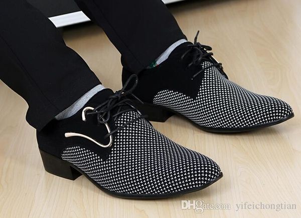 new fashion lace-up color matching men suit dress shoes office men's pointed leather shoes male business shoes, Black
new fashion lace-up color matching men suit dress shoes office men's pointed leather shoes male business shoes, Black