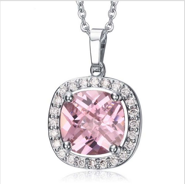 woman pink crystal cubic zirconia pendant necklaces gold-plated stainless steel choker collier pnb-008, Silver
woman pink crystal cubic zirconia pendant necklaces gold-plated stainless steel choker collier pnb-008, Silver