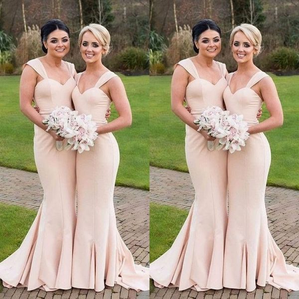 charming 2017 pale pink mermaid bridesmaid dresses long scoop ruched maid of honor wedding guest gown custom made en10099, White;pink
charming 2017 pale pink mermaid bridesmaid dresses long scoop ruched maid of honor wedding guest gown custom made en10099, White;pink