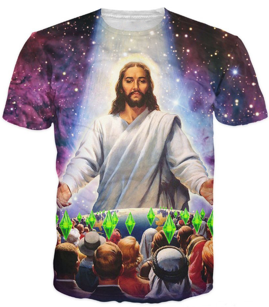 new fashion summer men/women jesus died for your sims harajuku style funny 3d print casual t-shirt s-5xl h132, White;black
new fashion summer men/women jesus died for your sims harajuku style funny 3d print casual t-shirt s-5xl h132, White;black