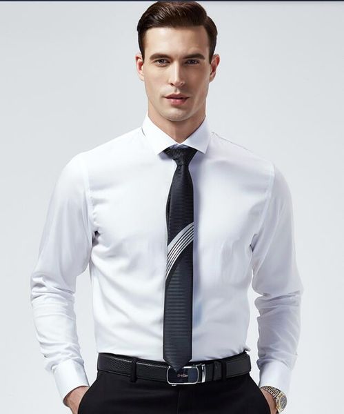 custom made men shirt handsome groom wedding shirt good quality solid color contracted formal business shirt long sleeve, White;black
custom made men shirt handsome groom wedding shirt good quality solid color contracted formal business shirt long sleeve, White;black