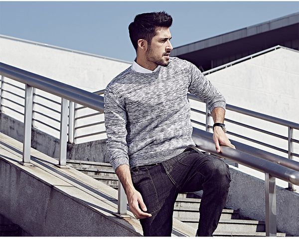 wholesale-kuegou man pullovers sweater,male patchwork o-neck sweater,long sleeve sweater 15803, White;black
wholesale-kuegou man pullovers sweater,male patchwork o-neck sweater,long sleeve sweater 15803, White;black