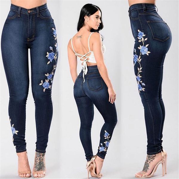 wholesale- 2017 new fashion vintage women plus size high waist blue jeans stretch slim pencil floral embroidery summer slim denim pants
wholesale- 2017 new fashion vintage women plus size high waist blue jeans stretch slim pencil floral embroidery summer slim denim pants