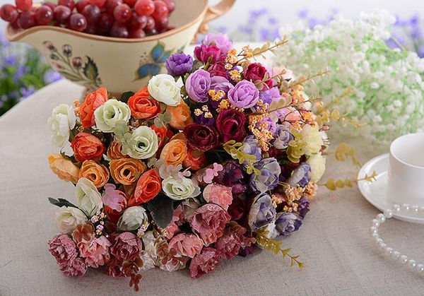 21 head oil painting rose living room decoration simulation flower european high - grade simulation silk flower plastic flower
21 head oil painting rose living room decoration simulation flower european high - grade simulation silk flower plastic flower