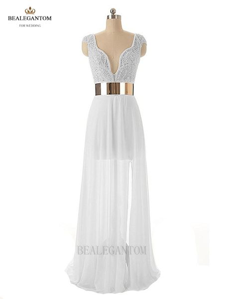2017 real p v neck beaded long wedding dresses sweetheart appliques beads a line floor-length wedding party bridal gowns bm16, White
2017 real p v neck beaded long wedding dresses sweetheart appliques beads a line floor-length wedding party bridal gowns bm16, White