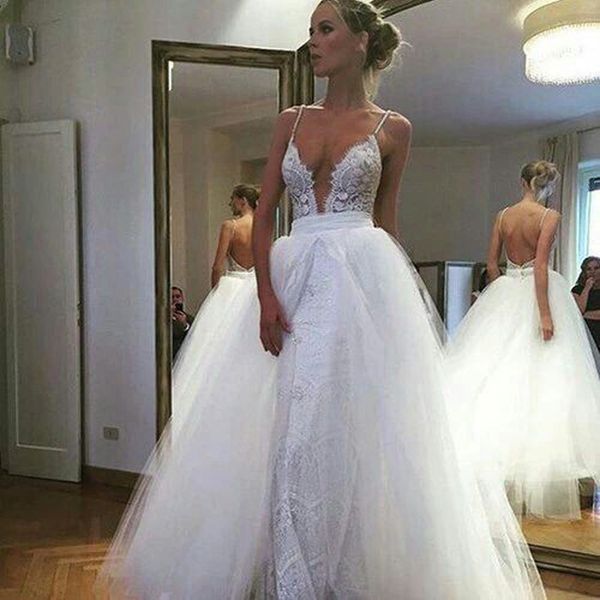 new design deep v-neck lace wedding dress custom made two piece removeble dress lace ball gown wedding dresses backless bridal gown, White
new design deep v-neck lace wedding dress custom made two piece removeble dress lace ball gown wedding dresses backless bridal gown, White