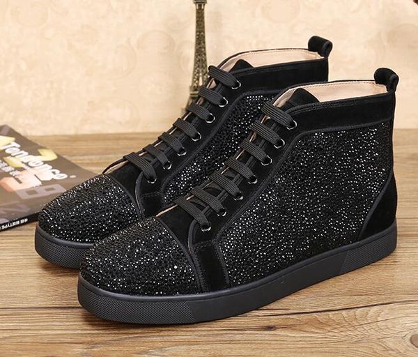 drop shipping casual new Suede With Rhinestone Luxury High Top Red Bottom Casual Shoes 36-47 free shipping men sneakers
drop shipping casual new Suede With Rhinestone Luxury High Top Red Bottom Casual Shoes 36-47 free shipping men sneakers