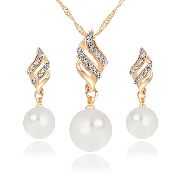 new alloy pearl diamond necklaces earrings jewelry set gold white 10pcs size 35*9mm 41*11mm weight 13g, Silver
new alloy pearl diamond necklaces earrings jewelry set gold white 10pcs size 35*9mm 41*11mm weight 13g, Silver