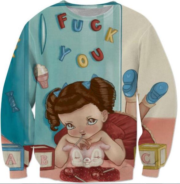 wholesale- 3d cartoon tops spring autumn men clothing hip hop crewneck sweats melanie martinez letters sweatshirt jersey, Black
wholesale- 3d cartoon tops spring autumn men clothing hip hop crewneck sweats melanie martinez letters sweatshirt jersey, Black