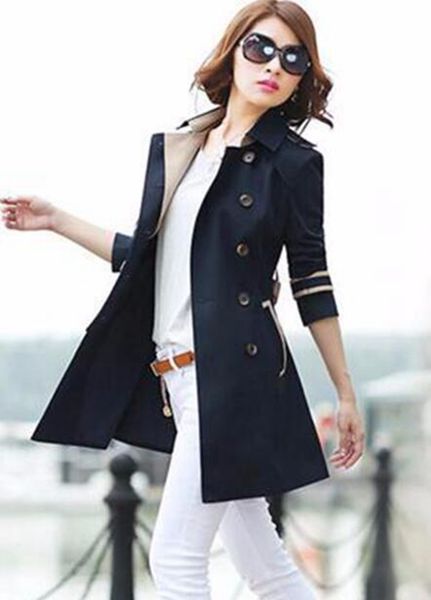women qiu dong the european and american fashion trend in new han edition cultivate one's morality long trench coat / s-3xl, Black
women qiu dong the european and american fashion trend in new han edition cultivate one's morality long trench coat / s-3xl, Black