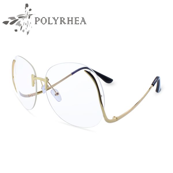 luxury optical gradient eyeglasses women fashion optics big metal frame elegant female round glasses bend with box and case, Silver
luxury optical gradient eyeglasses women fashion optics big metal frame elegant female round glasses bend with box and case, Silver