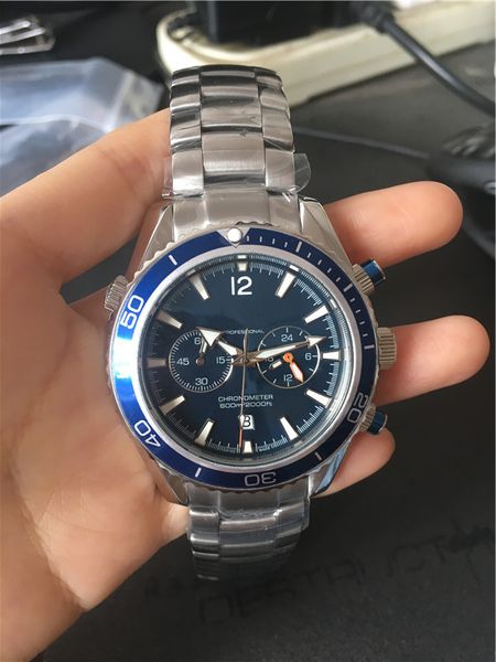 fashion mens quartz satch stainless watches blue dial chronograph wristwatch 312 for men, Slivery;brown
fashion mens quartz satch stainless watches blue dial chronograph wristwatch 312 for men, Slivery;brown