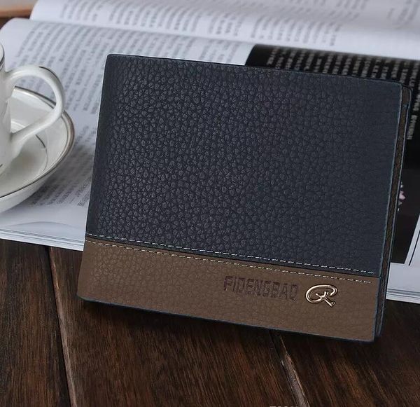 leather pu men trifold purse wallets blue grey black contrast color gift leather wallet cowhide purses credit card id pocket, Red;black
leather pu men trifold purse wallets blue grey black contrast color gift leather wallet cowhide purses credit card id pocket, Red;black