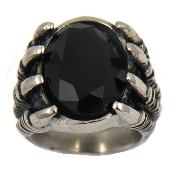 fanssteel stainless steel punk vintage jewelry wemen wemen eagle claw hold the black stone ring gift for brothers sisters 13w40, Silver
fanssteel stainless steel punk vintage jewelry wemen wemen eagle claw hold the black stone ring gift for brothers sisters 13w40, Silver