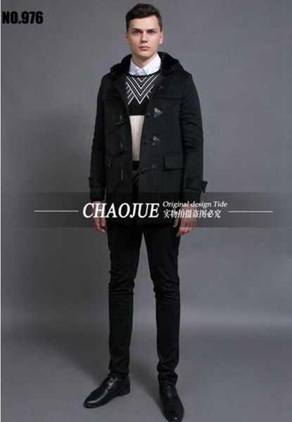 han edition loose hooded men during the spring and autumn fashion boutique elegant british plus-size cloth coat / s-6xl, Black
han edition loose hooded men during the spring and autumn fashion boutique elegant british plus-size cloth coat / s-6xl, Black