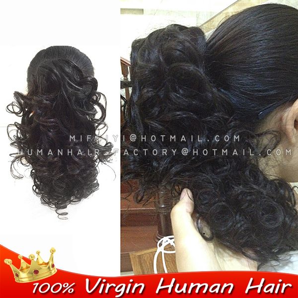 wholesale-remy brazilian real hair extension deep wave curly claw clip/drawstring ponytail 100%people hair ponytails clips in/on extension, Black
wholesale-remy brazilian real hair extension deep wave curly claw clip/drawstring ponytail 100%people hair ponytails clips in/on extension, Black