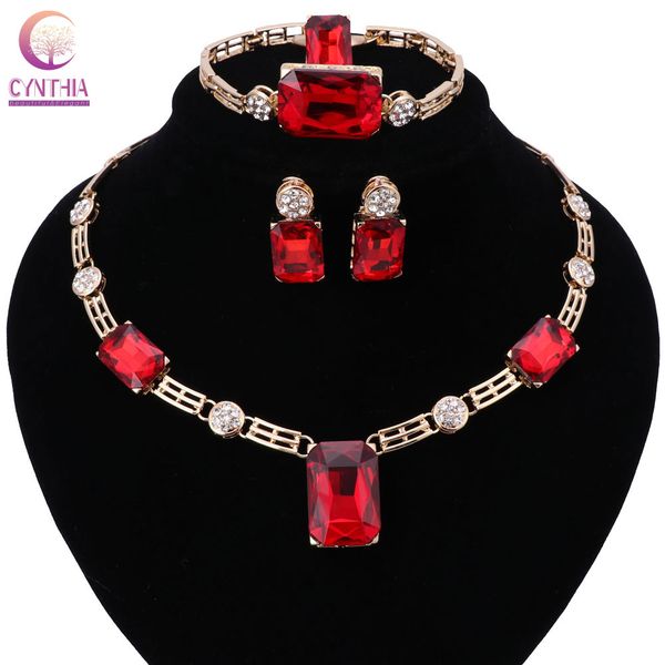 fashion gold plated glass crystal necklace jewelry sets for women party accessories lady romantic elegant 5 colors, Black
fashion gold plated glass crystal necklace jewelry sets for women party accessories lady romantic elegant 5 colors, Black