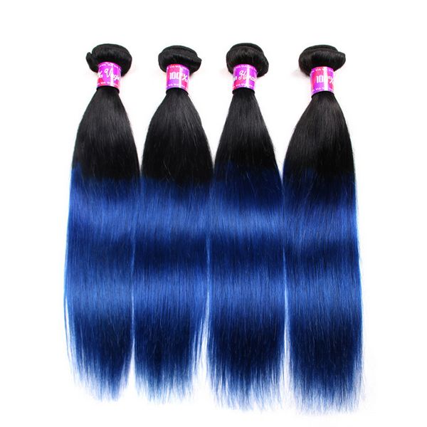 Ombre Weave Hair Bundle Two tone Color ombre 1b blue straight Unprocessed straight Brazilian Peruvian Indian Ombre Human hair extensions
Ombre Weave Hair Bundle Two tone Color ombre 1b blue straight Unprocessed straight Brazilian Peruvian Indian Ombre Human hair extensions