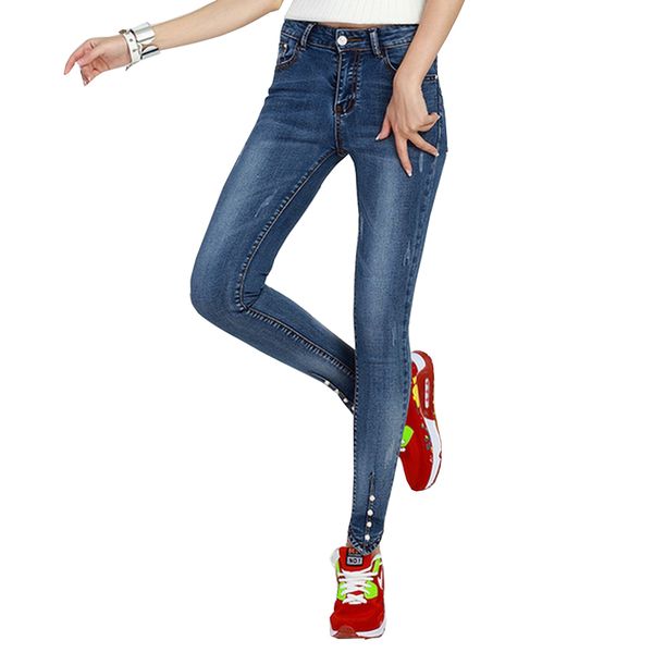 wholesale- new slim feet pencil pants 2017 high waist jeans trousers women all match jeans women plus big size s~4xl pantalon femme fl351, Blue
wholesale- new slim feet pencil pants 2017 high waist jeans trousers women all match jeans women plus big size s~4xl pantalon femme fl351, Blue