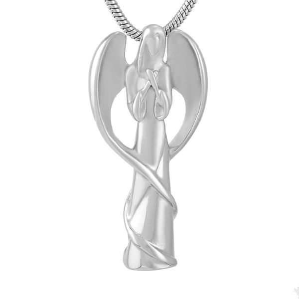 ijd9739 high polish 316l stainless steel necklace angel shape ashes keepsake urn pendant necklace memory cremation necklace, Silver
ijd9739 high polish 316l stainless steel necklace angel shape ashes keepsake urn pendant necklace memory cremation necklace, Silver