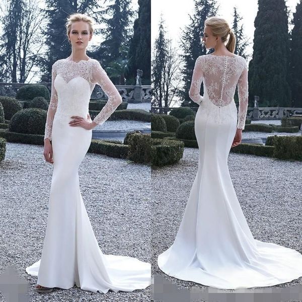covered botton dress white gown long sleeve wedding bridal dress price custom bateau neck covered botton elegant iullsion sheath style
covered botton dress white gown long sleeve wedding bridal dress price custom bateau neck covered botton elegant iullsion sheath style