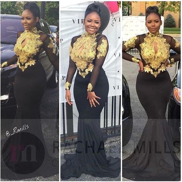 2017 african burgundy black long sleeve gold lace prom dresses mermaid appliques beaded high neck backless court train evening party gowns
2017 african burgundy black long sleeve gold lace prom dresses mermaid appliques beaded high neck backless court train evening party gowns