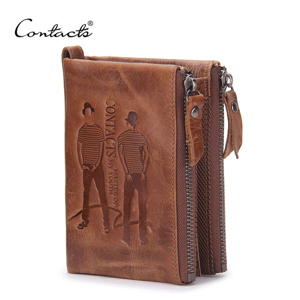 quality contact's men wallets genuine cow leather vintage design purse men brand famous card holder mens wallet carteira masculina, Red;black
quality contact's men wallets genuine cow leather vintage design purse men brand famous card holder mens wallet carteira masculina, Red;black