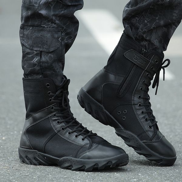 tactical men's desert camouflage military tactical boots men outdoor combat army boots climb on the special tactical boots, Black
tactical men's desert camouflage military tactical boots men outdoor combat army boots climb on the special tactical boots, Black