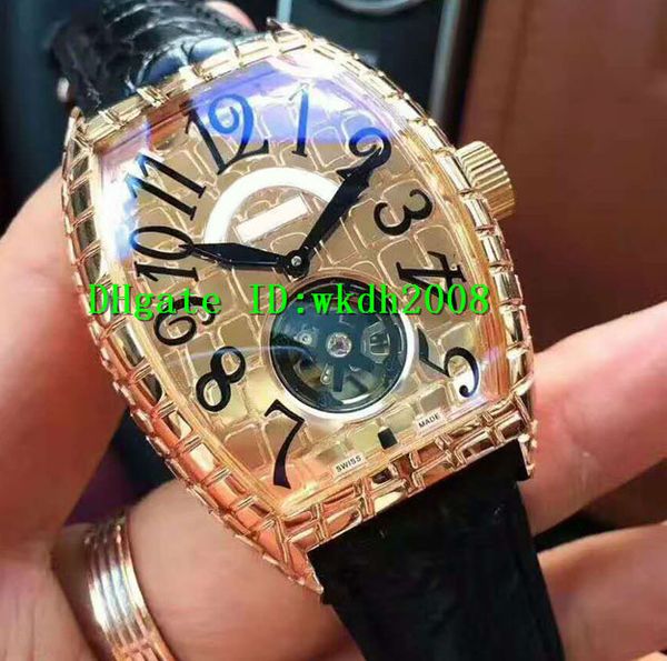 Luxury Brand Rose Gold PVD Case Tourbillon Automatic Classic Men's Watch Black Alligator Leather Strap Luminous Mans Wristwatches
Luxury Brand Rose Gold PVD Case Tourbillon Automatic Classic Men's Watch Black Alligator Leather Strap Luminous Mans Wristwatches