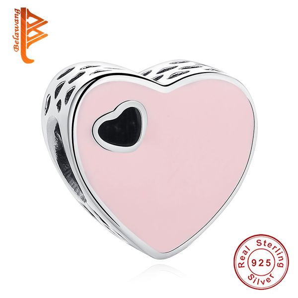 BELAWANG 925 Sterling Silver Beads Pink Enamel Sweet Heart Charms Fit Pandora Bracelets&Bangles DIY Jewelry Wedding Valentine's Day Gift
BELAWANG 925 Sterling Silver Beads Pink Enamel Sweet Heart Charms Fit Pandora Bracelets&Bangles DIY Jewelry Wedding Valentine's Day Gift