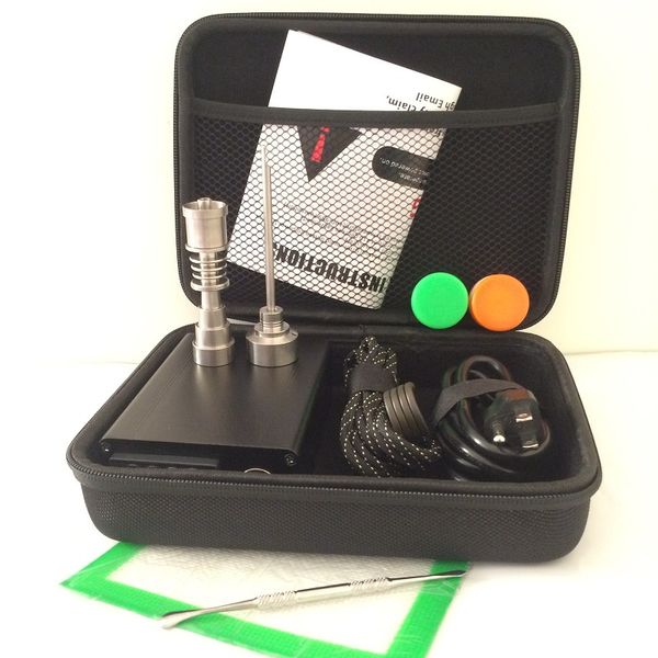 Portable E quartz nail kit electric dab nail E D electronic dabbing Temperature control PID box with Ti Tiatanium 10 16 20mm
Portable E quartz nail kit electric dab nail E D electronic dabbing Temperature control PID box with Ti Tiatanium 10 16 20mm