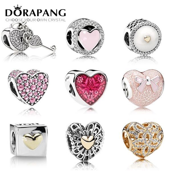 dorapang 100% genuine 925 sterling silver heart lock beads clear cz charm bead fit bracelet diy bracelet the factory wholesale, Black
dorapang 100% genuine 925 sterling silver heart lock beads clear cz charm bead fit bracelet diy bracelet the factory wholesale, Black