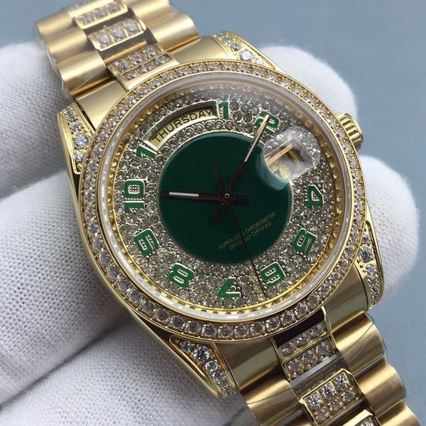 luxury mens watches diamonds gold men watch steel dial womens ladies automatic day date couples designer watches wristwatches, Slivery;brown
luxury mens watches diamonds gold men watch steel dial womens ladies automatic day date couples designer watches wristwatches, Slivery;brown