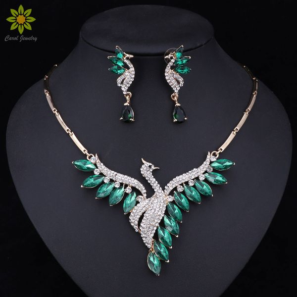 nigeria beaded gold plated jewelry sets for women created crystal/cz peacock pendant necklace earrings party wedding accessories, Slivery;golden
nigeria beaded gold plated jewelry sets for women created crystal/cz peacock pendant necklace earrings party wedding accessories, Slivery;golden