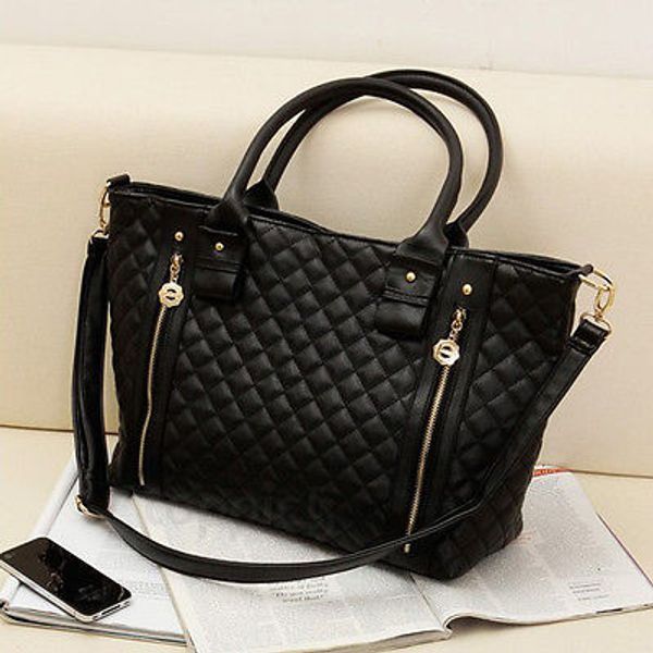 wholesale-2016 new black retro women lady pu quilted shoulder tote bag messenger hobo handbag purse
wholesale-2016 new black retro women lady pu quilted shoulder tote bag messenger hobo handbag purse