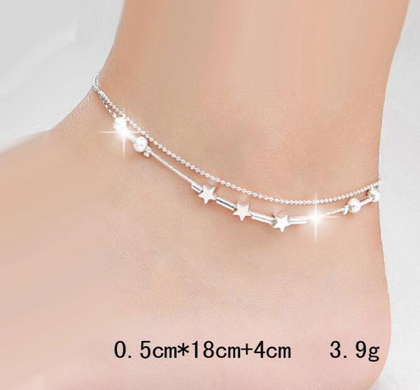 50pcs/lot star ankle bracelets beach jewelry sterling silver double star anklets for women boot foot jewelry 2017 jewelry, Red;blue
50pcs/lot star ankle bracelets beach jewelry sterling silver double star anklets for women boot foot jewelry 2017 jewelry, Red;blue