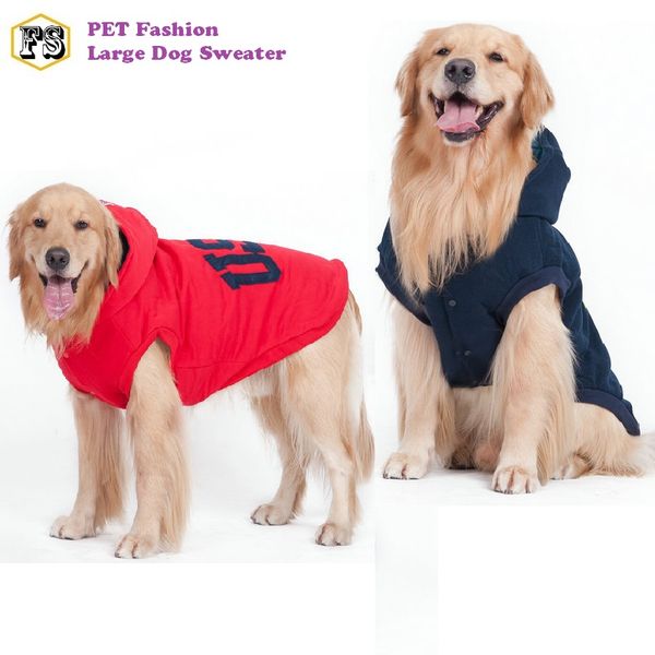 large dog clothes fleece winter warm sweater coats pet dog jackets pet supplies wholesale ing