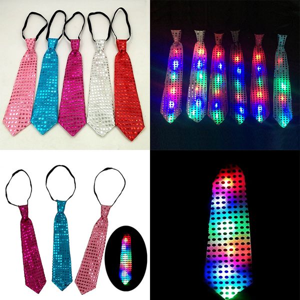 led luminous sequin neck ties kids changeable colors necktie led fiber tie fashion xmas party decorations wx-c18
led luminous sequin neck ties kids changeable colors necktie led fiber tie fashion xmas party decorations wx-c18