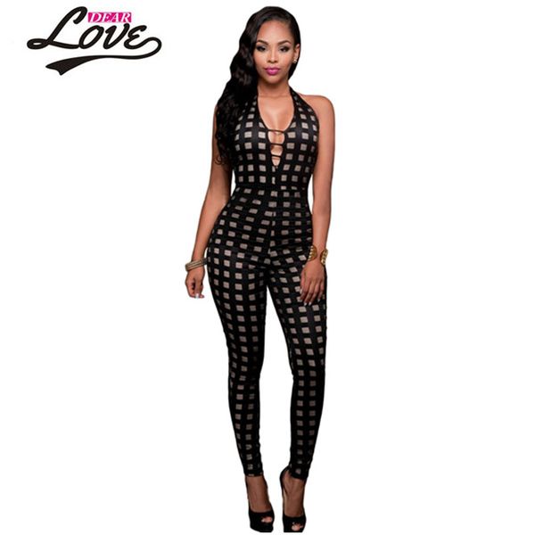 wholesale- dearlove 2017 sleeveless black nude illusion checkered jumpsuit long slim bodycon jumpsuits summer womens playsuits lc64138, Black;white
wholesale- dearlove 2017 sleeveless black nude illusion checkered jumpsuit long slim bodycon jumpsuits summer womens playsuits lc64138, Black;white