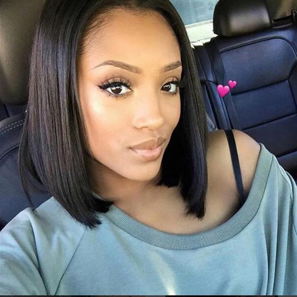 lace front human hair wigs bob pre plucked hairline short brazilian virgin hair 150% density with baby hair, Black
lace front human hair wigs bob pre plucked hairline short brazilian virgin hair 150% density with baby hair, Black