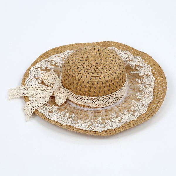 wholesale- syb 2016 new khaki chic lace bowknot decorated sun hat for women, Blue;gray
wholesale- syb 2016 new khaki chic lace bowknot decorated sun hat for women, Blue;gray