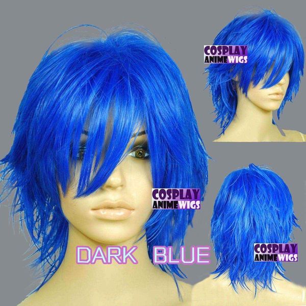 40cm dark blue heat styleable hand spikeable shaggy cut cosplay wig 64_512, Golden;white
40cm dark blue heat styleable hand spikeable shaggy cut cosplay wig 64_512, Golden;white