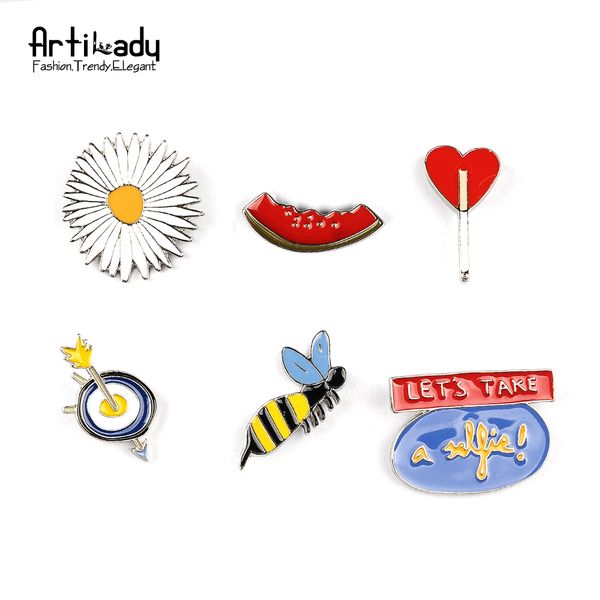 wholesale- artilady women's summer colorful shirt enamel collar brooch pins set honeybee sunflower heart set brooches women jewelry, Gray
wholesale- artilady women's summer colorful shirt enamel collar brooch pins set honeybee sunflower heart set brooches women jewelry, Gray