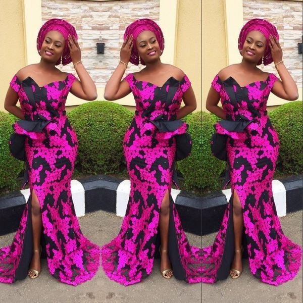 deep fuchsia applique prom dresses off shoulder sleeveless side split mermaid evening party gowns new arrival charming evening dresses, Black
deep fuchsia applique prom dresses off shoulder sleeveless side split mermaid evening party gowns new arrival charming evening dresses, Black