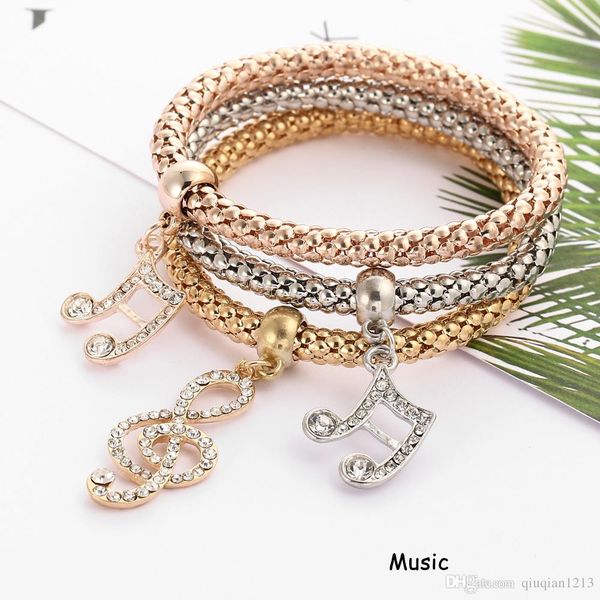3 pcs / set ladies alloy crystal elastic corn wristlet bangle bracelet girls prom party trendy charming costume jewelry accessories, Golden;silver
3 pcs / set ladies alloy crystal elastic corn wristlet bangle bracelet girls prom party trendy charming costume jewelry accessories, Golden;silver