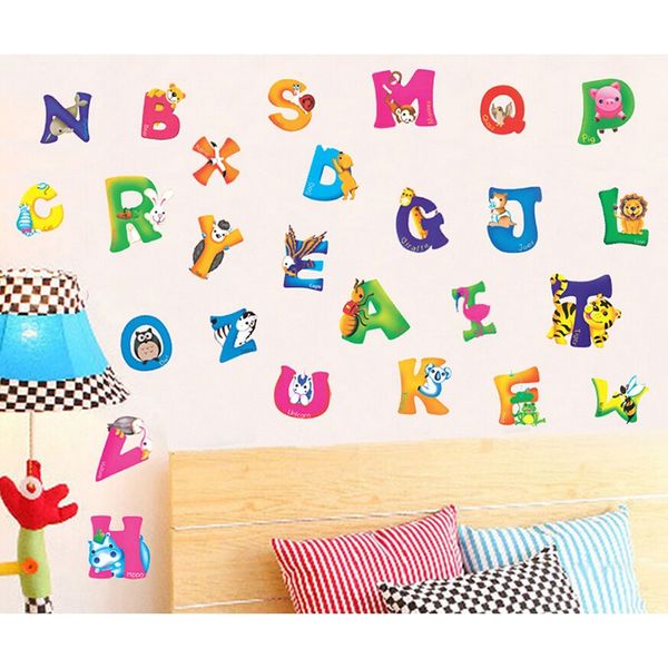 a-z алфавит животные съемный стикер стены kid детская детская комната декаль decor
a-z алфавит животные съемный стикер стены kid детская детская комната декаль decor