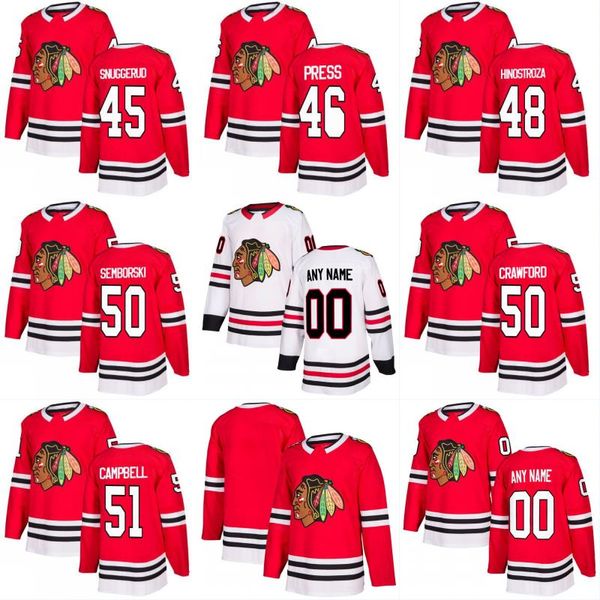 2017-2018 Season 50 Corey Crawford 45 Luc Snuggerud 44 Jan Rutta 48 Vinnie Hinostroza Chicago Blackhawks Custom Hockey Jerseys
2017-2018 Season 50 Corey Crawford 45 Luc Snuggerud 44 Jan Rutta 48 Vinnie Hinostroza Chicago Blackhawks Custom Hockey Jerseys