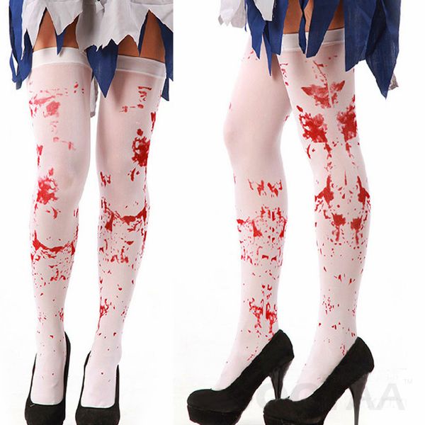 1pair over the knee socks fake red blood stained bloody halloween costume white horror sokken wholesale
1pair over the knee socks fake red blood stained bloody halloween costume white horror sokken wholesale